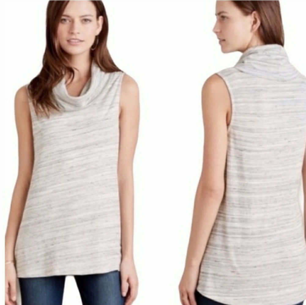 Dolan Anthropologie Cowl Neck Tank Heather Gray Size Large